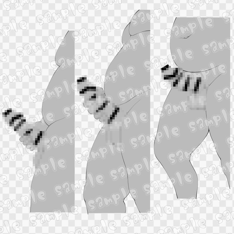 線画素材集［手］80 - サンプル画像 1