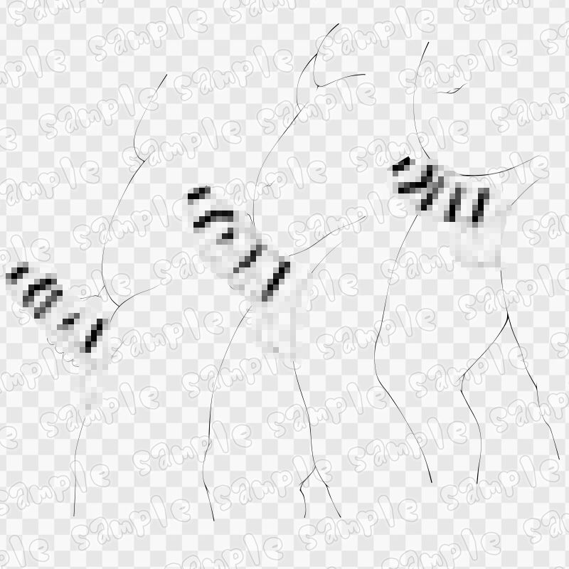 線画素材集［手］80 - サンプル画像 2