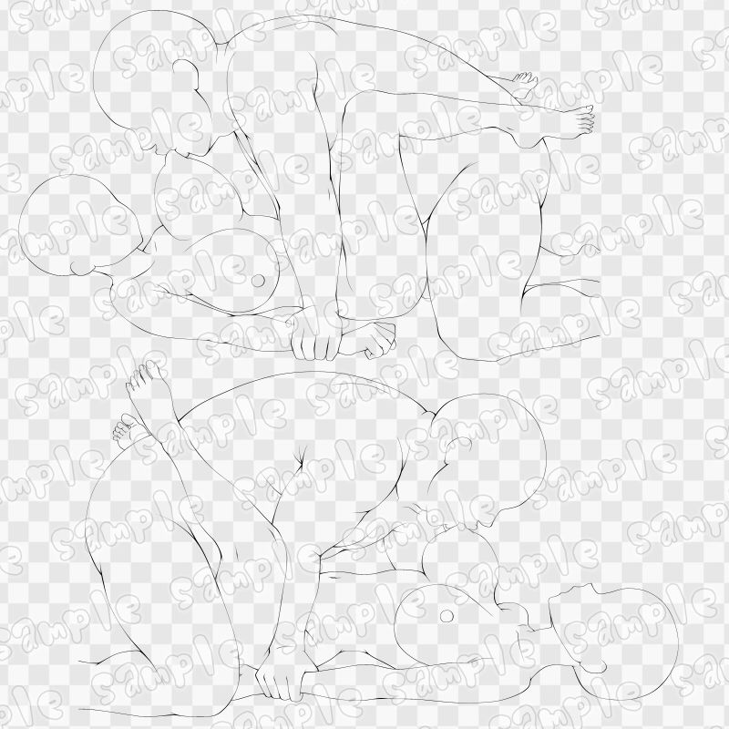 線画素材集［手］82 - サンプル画像 3