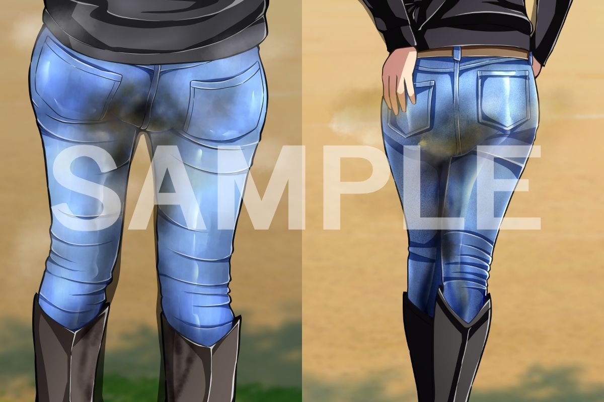 デニムうんち漏らし - サンプル画像 1