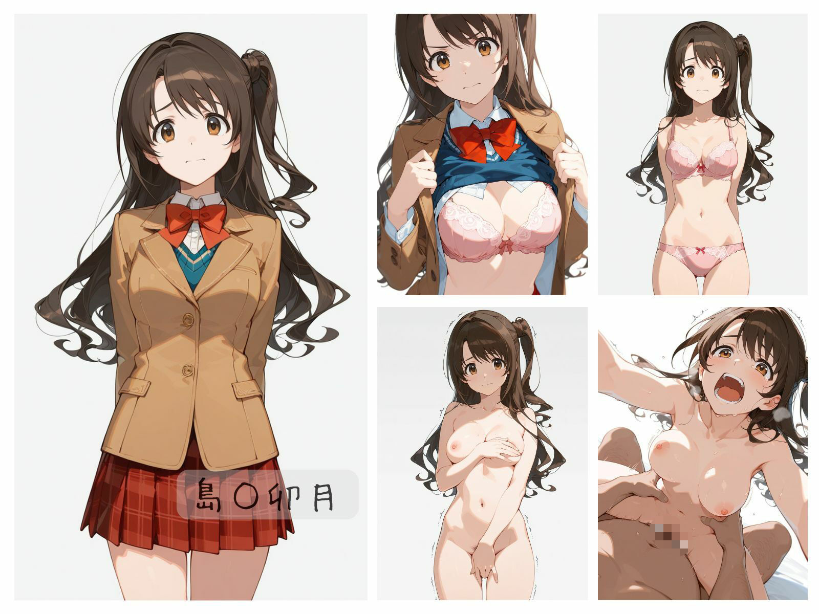 シンデレラアイドル全裸図鑑 Cute編 - サンプル画像 1