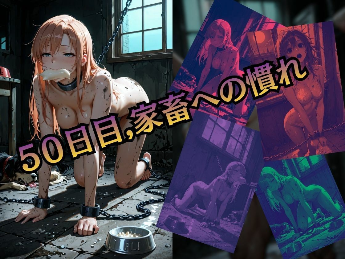 アスナ監禁362日（枚）の記録 〜高潔な騎士が壊れて肉人形になるまで〜 【導入24P セリフ付き】 - サンプル画像 3