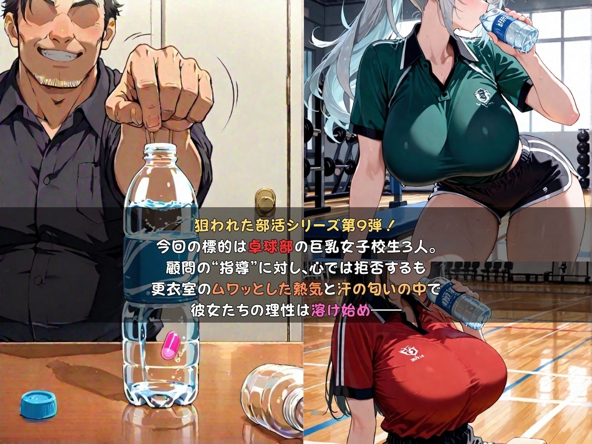 狙われた女子校生卓球部編─顧問の無限イキ地獄に堕ちていく巨乳JK─ - サンプル画像 2