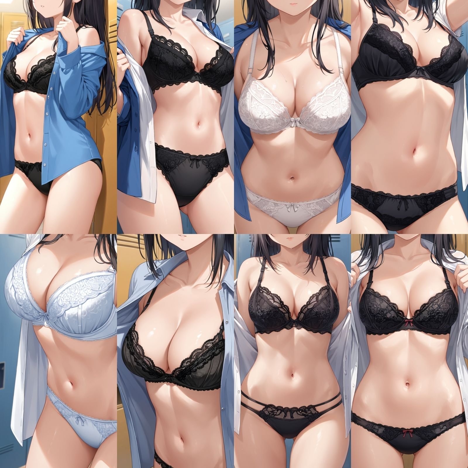 【J〇盗撮】シャツ脱ぎレース下着【500枚】 - サンプル画像 2