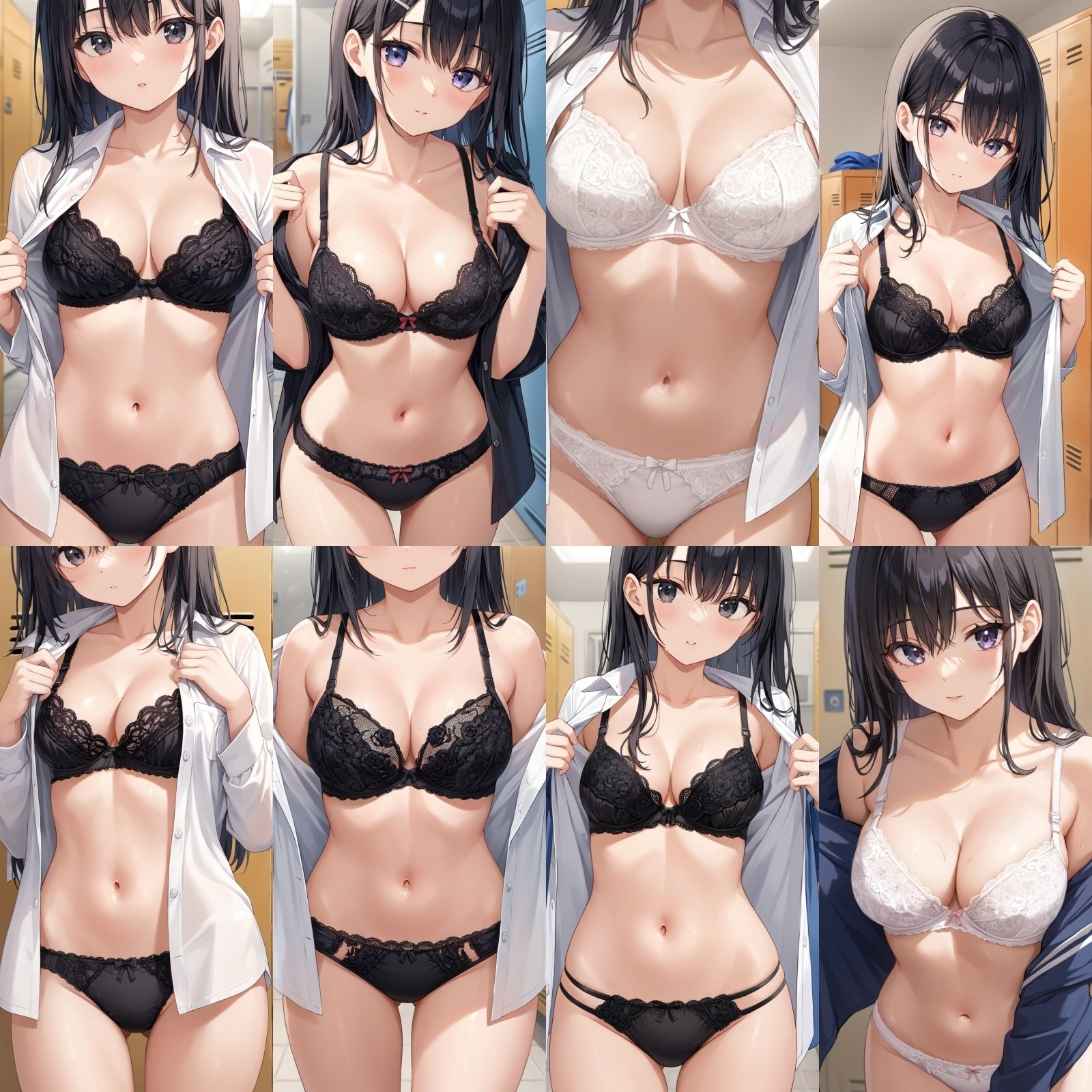 【J〇盗撮】シャツ脱ぎレース下着【500枚】 - サンプル画像 3