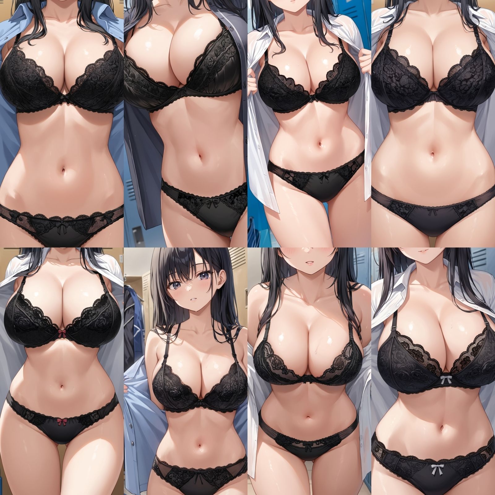【J〇巨乳盗撮】シャツ脱ぎレース下着【500枚】 - サンプル画像 4