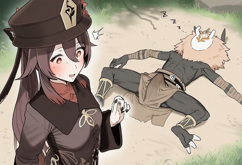 ふーたおとヒルチャールが仲良くなる話 - サンプル画像 1