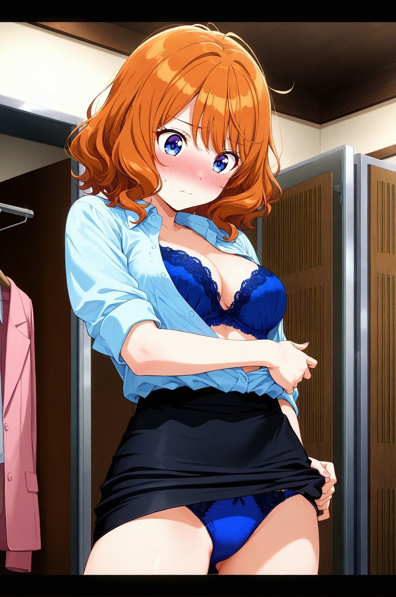 潜入女子更衣室  OLさん生着替え中 - サンプル画像 5