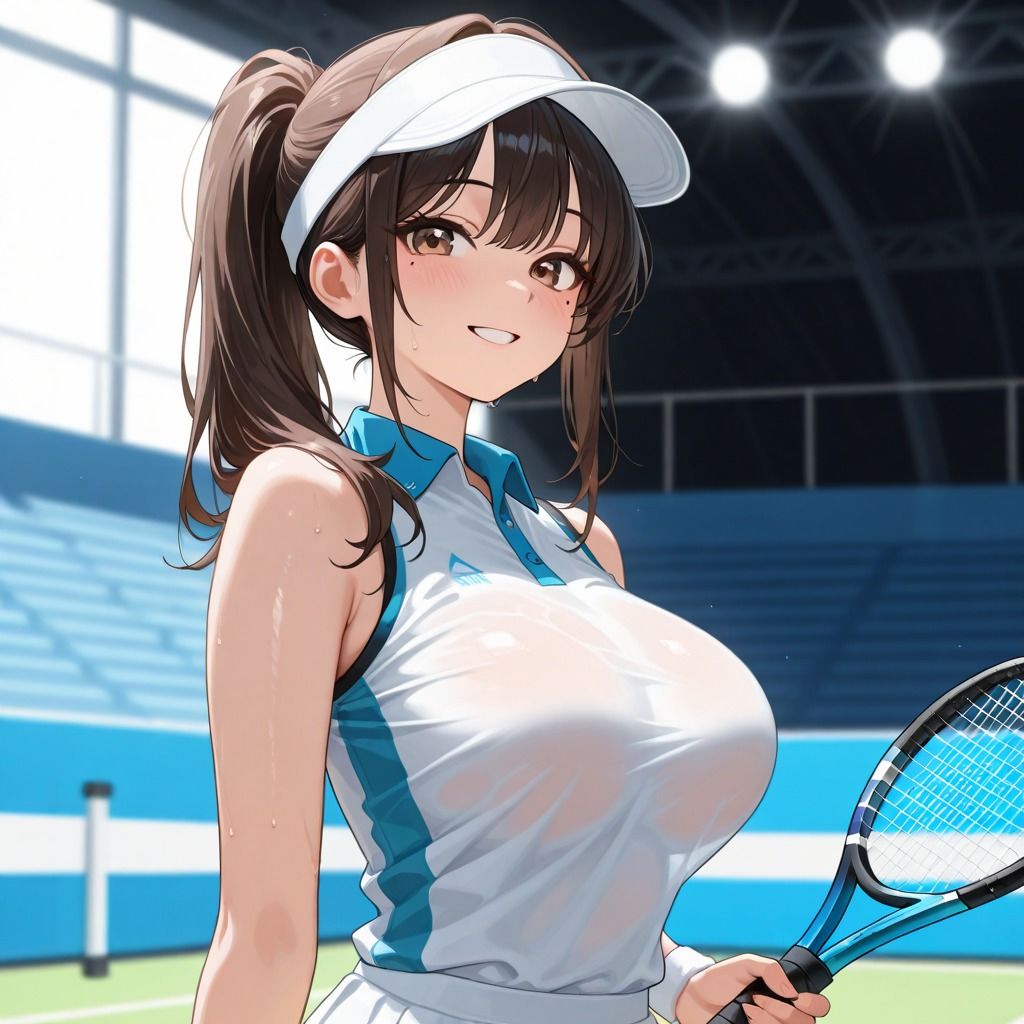 弱みを握られたテニス部女子と顧問 - サンプル画像 1