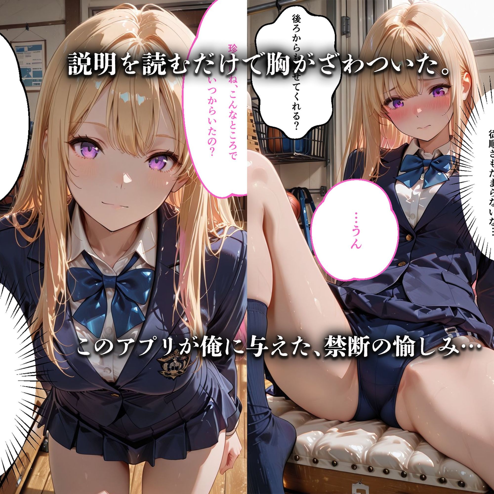 催●アプリで完全支配  〜JK4人の完全服従〜  Hypno Master Case.1 - サンプル画像 3