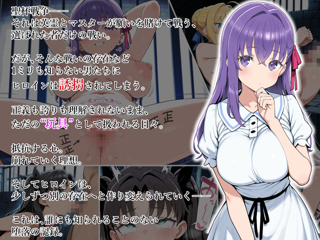 誘拐したヒロインを調教して僕だけのメスオナホに作り変えてみた -F〇te/stay night編- - サンプル画像 1