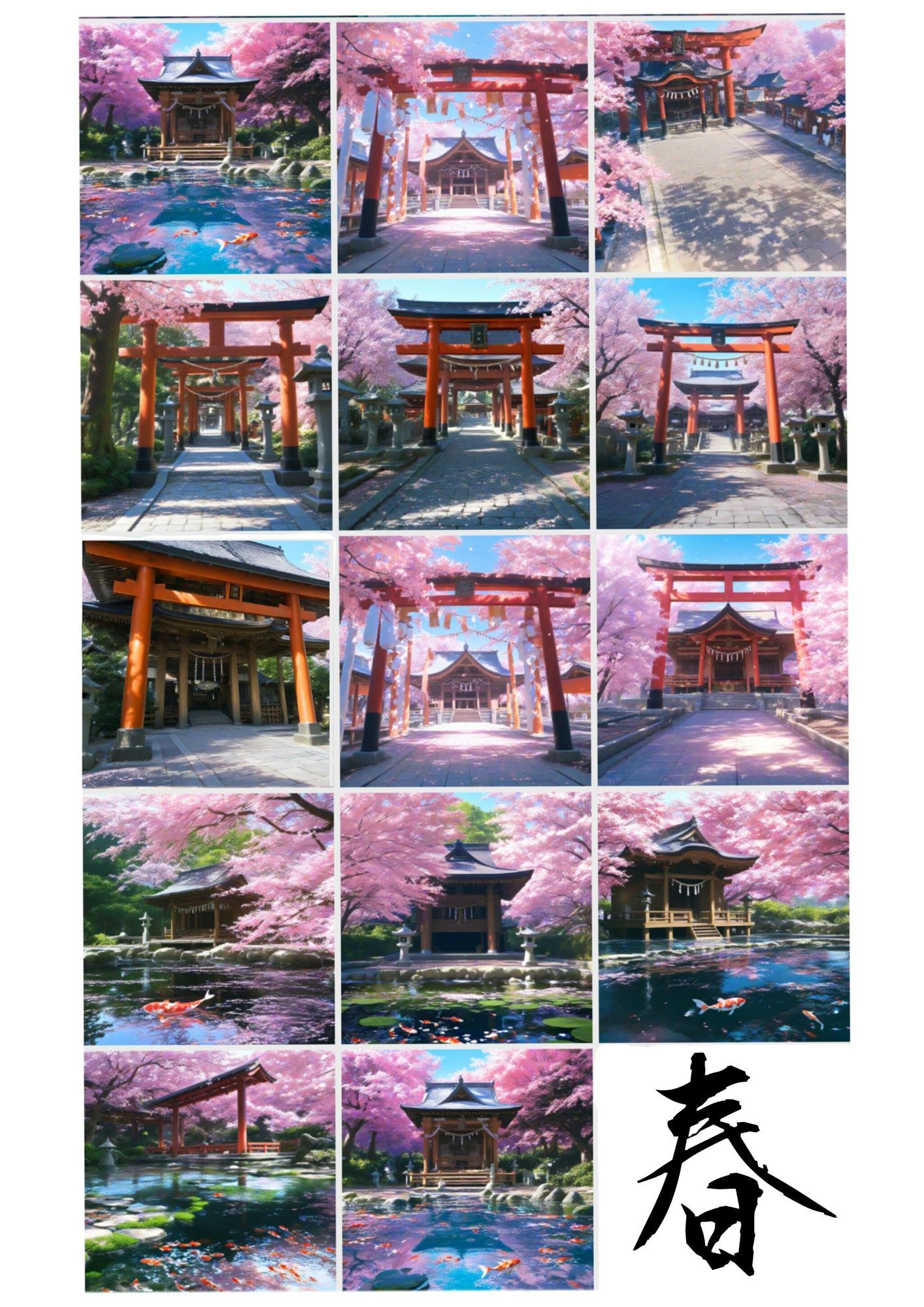 神社背景素材 - サンプル画像 1