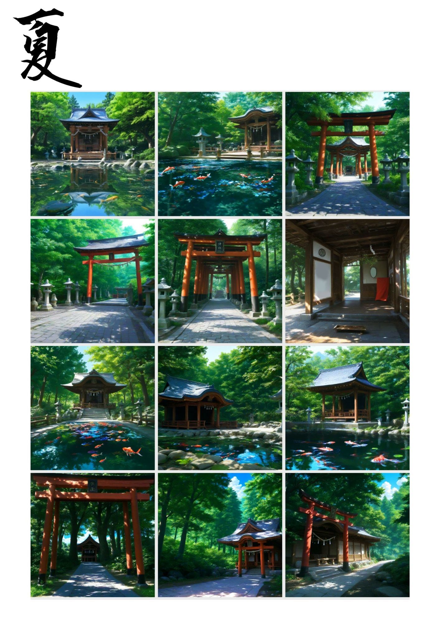 神社背景素材 - サンプル画像 2