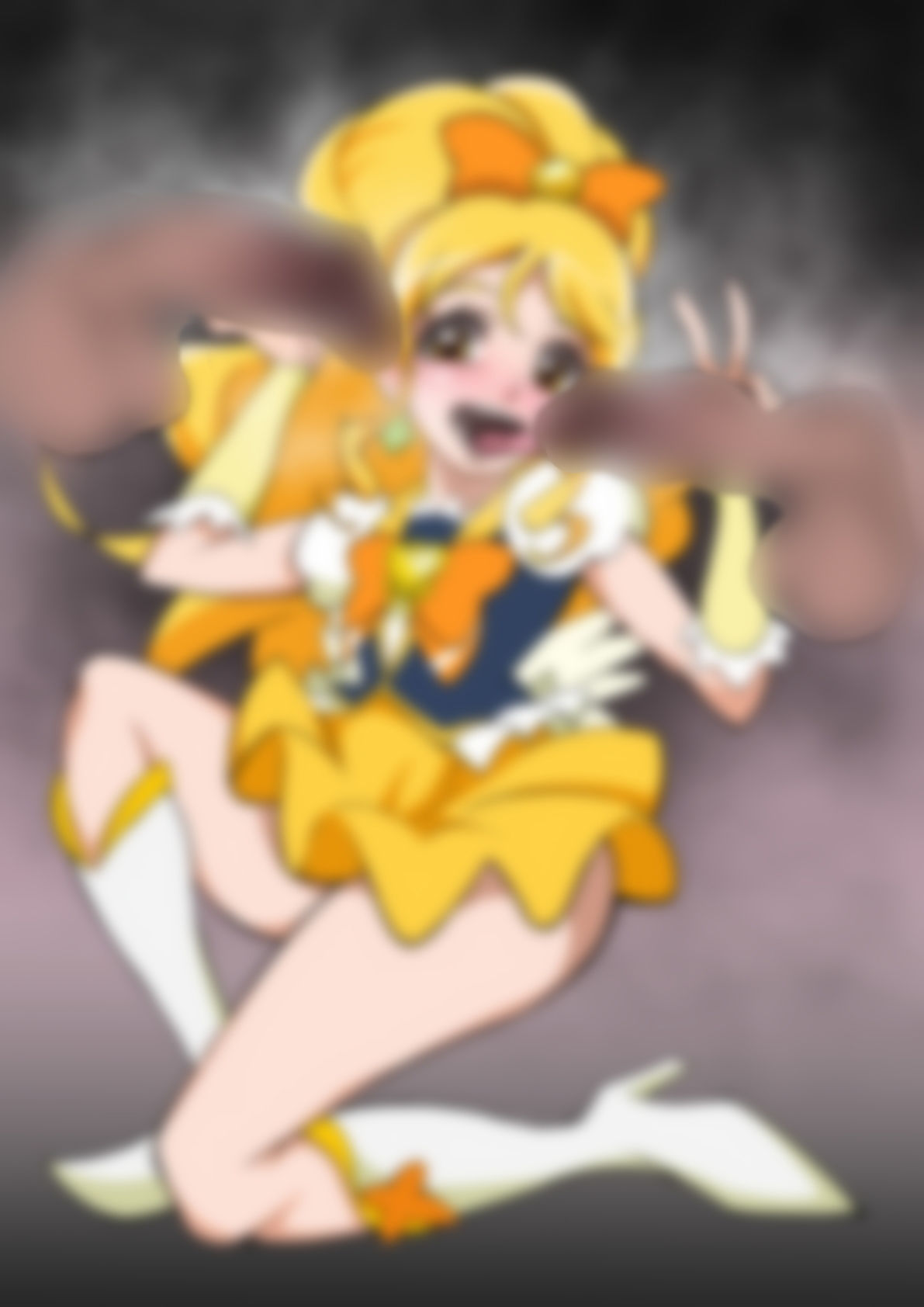 「ハピネスチャージプリ〇ュア！」〇ュアハニー - サンプル画像 1