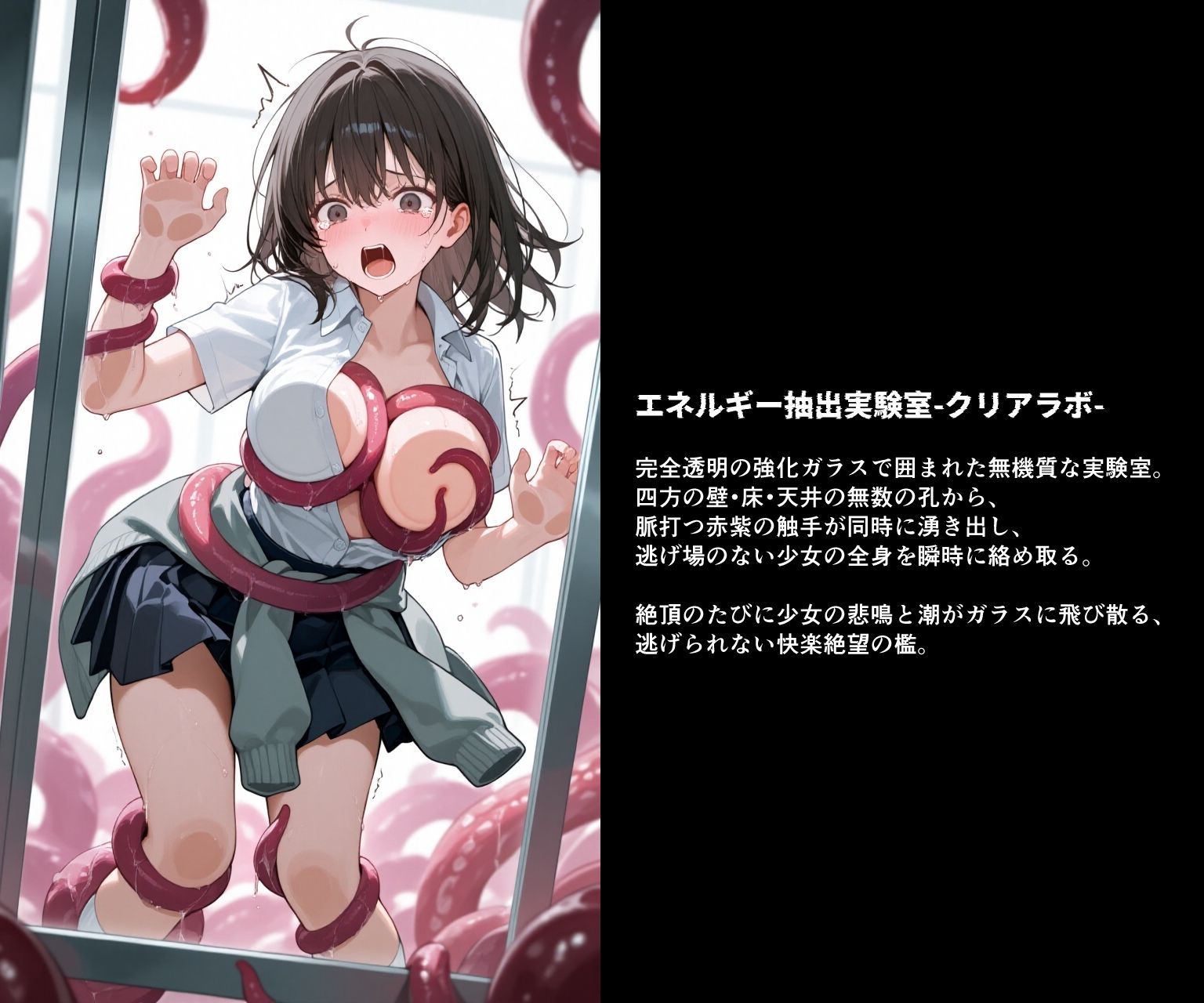 触手ノ生贄 -逃げ惑う少女達は拉致され、絶望の凌●連鎖に堕ちる- - サンプル画像 6