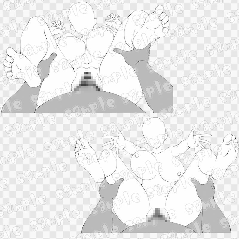 線画素材集［手］84 - サンプル画像 1