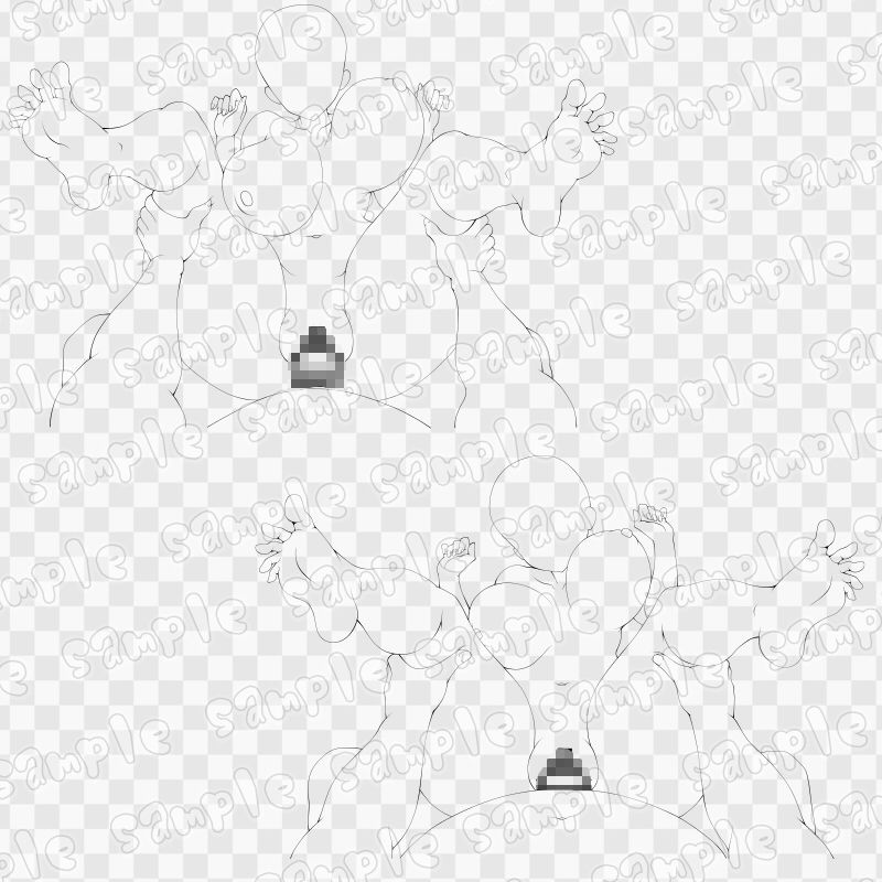 線画素材集［手］85 - サンプル画像 3