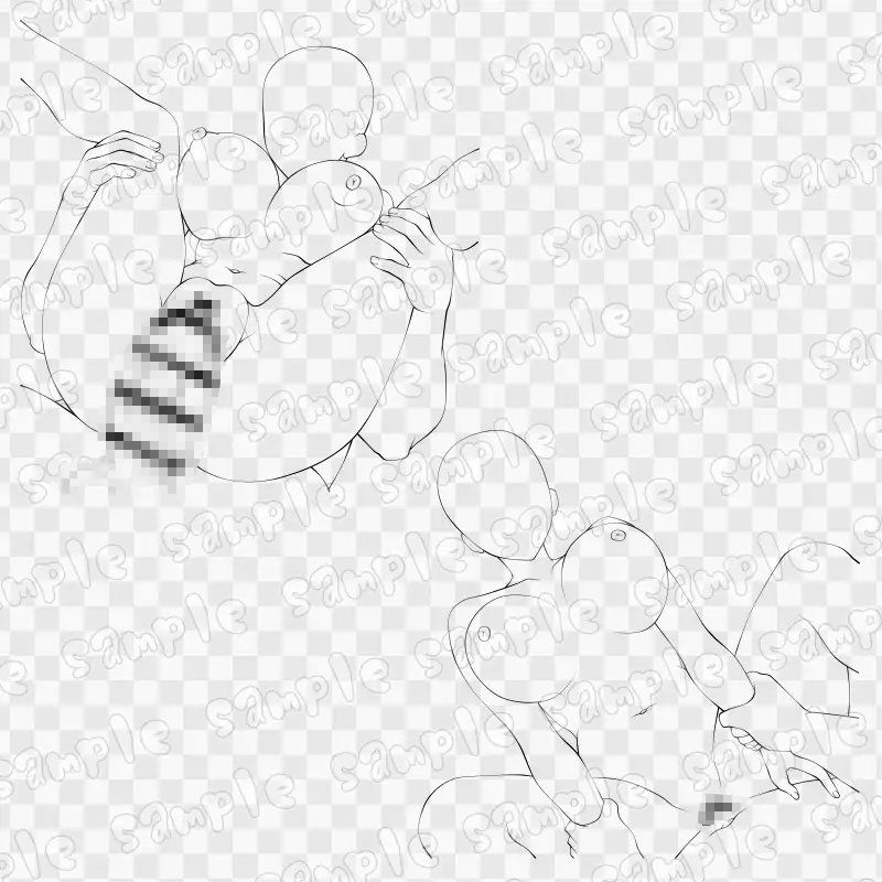 線画素材集［手］86 - サンプル画像 3