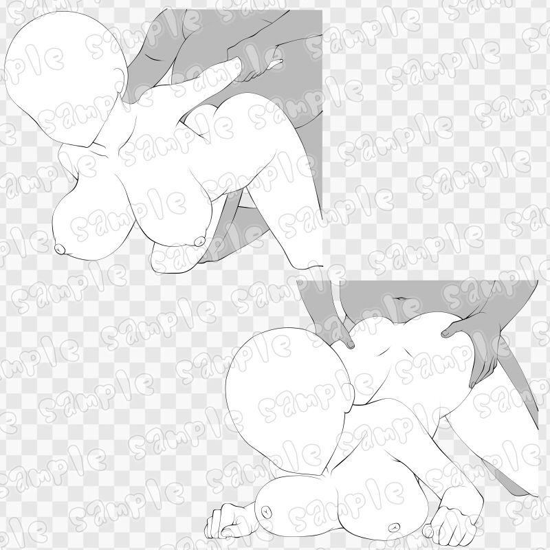 線画素材集［手］87 - サンプル画像 1