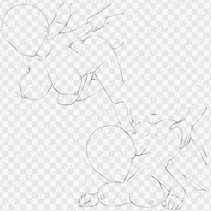 線画素材集［手］87 - サンプル画像 3