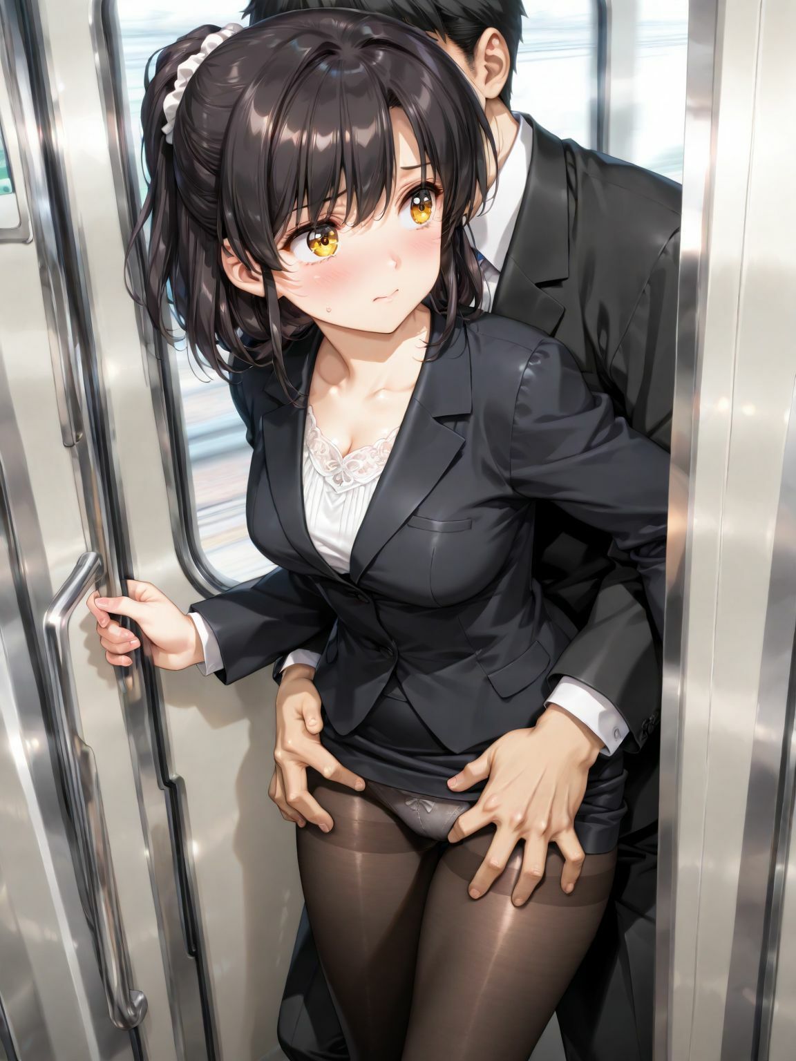 OL  痴●電車 - サンプル画像 2