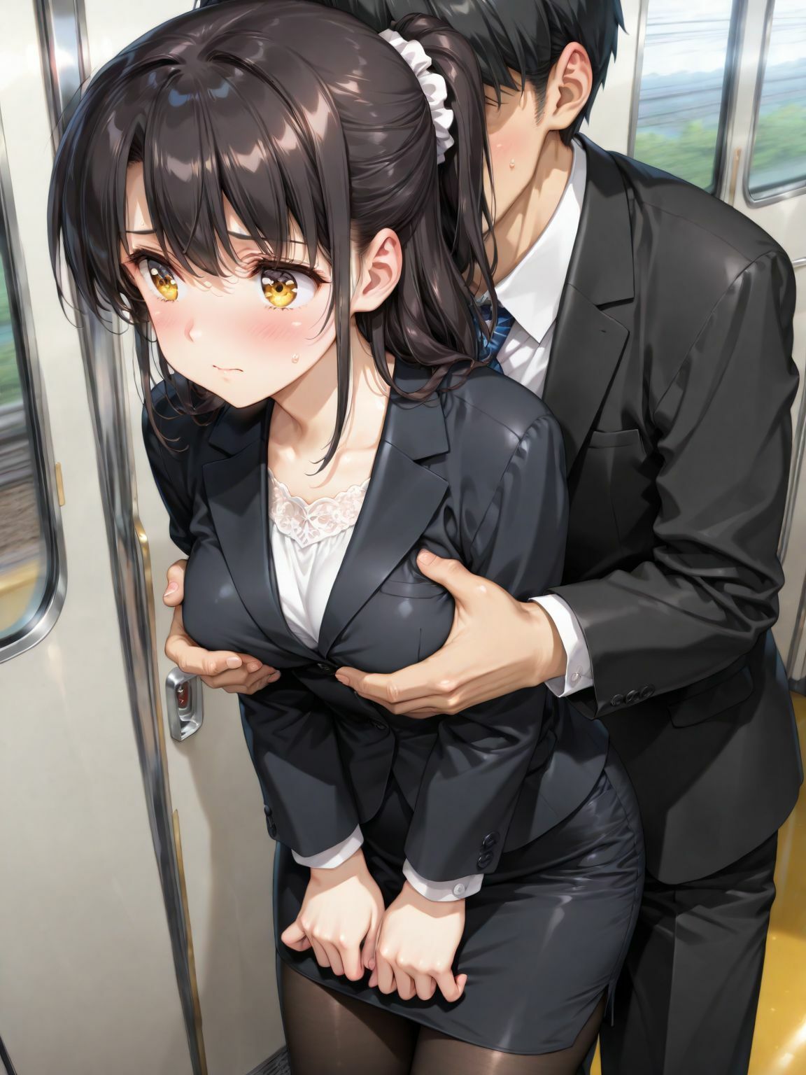 OL  痴●電車 - サンプル画像 3