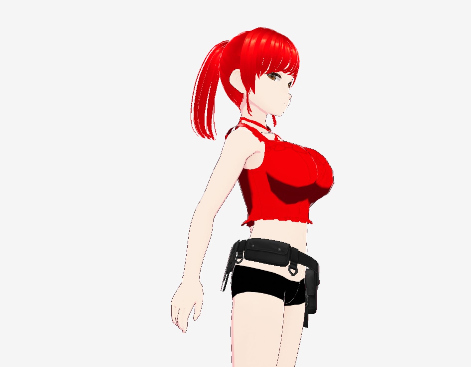 赤髪の美女戦士（セリフなし  3DCGモデル  イラスト集） - サンプル画像 5