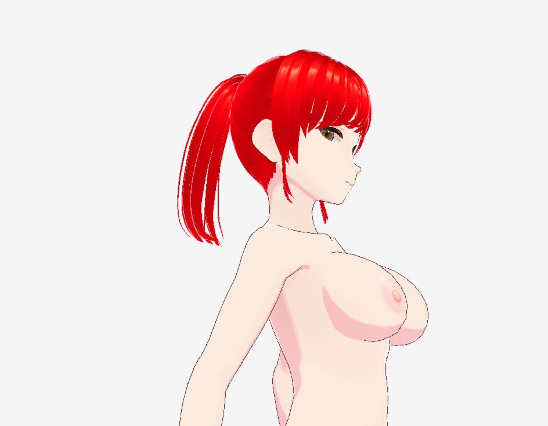 赤髪の美女戦士（セリフなし  3DCGモデル  イラスト集） - サンプル画像 6