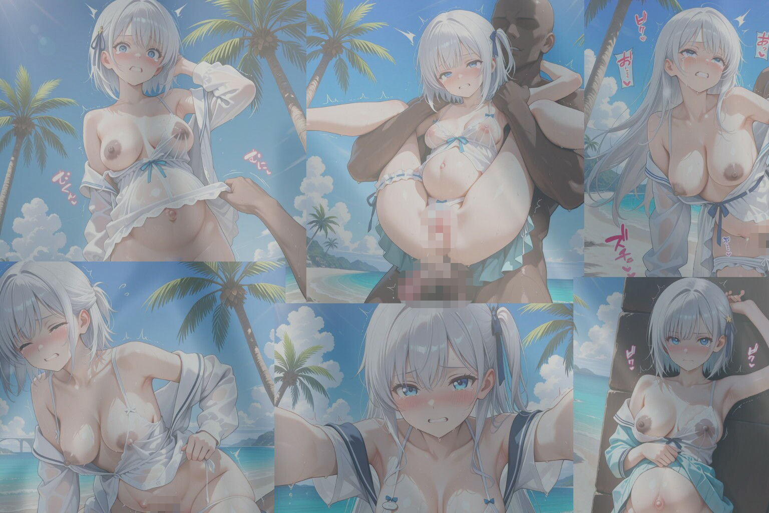 爆乳学生・巨乳女教師が呪いで強●発情！修学旅行先が妊娠しないと出れない島だった件 〜同級生種付け孕ませ乱交地獄〜 - サンプル画像 4