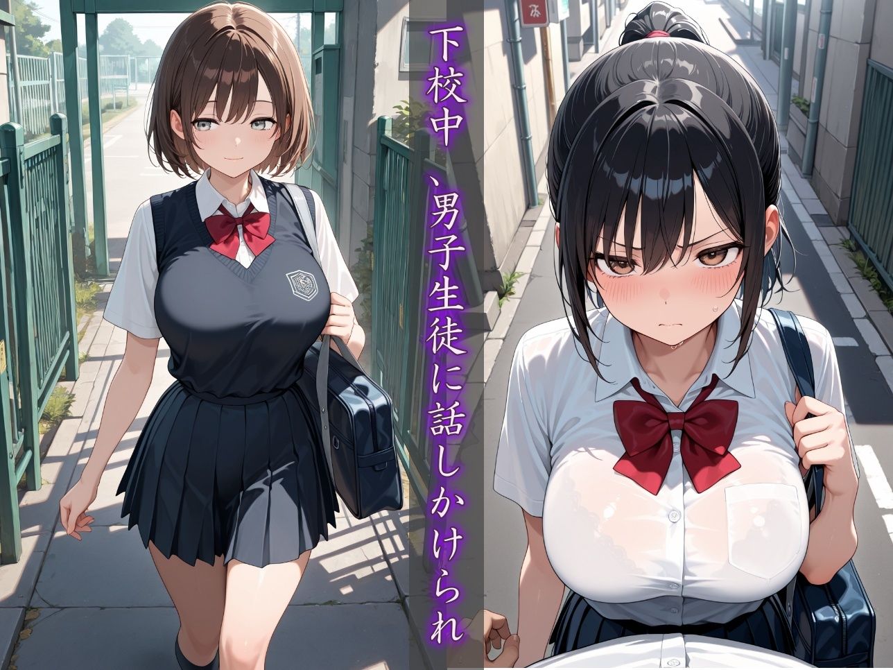 制服処女調強記録〜廃墟に連れ込まれ性玩具へと堕とされる〜【500枚】 - サンプル画像 1