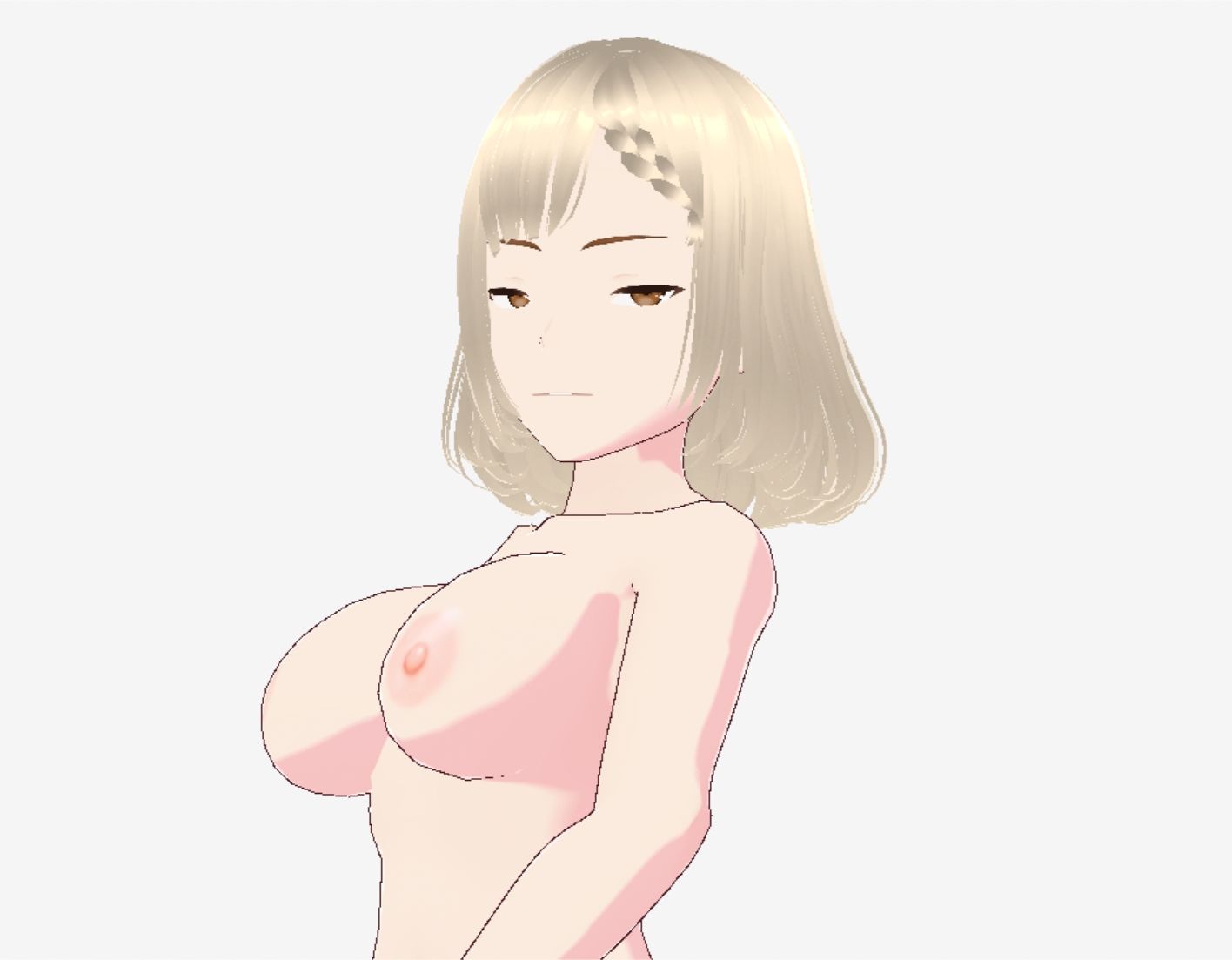 金髪の浴衣の和風美女（セリフなし  3DCGモデル  イラスト集） - サンプル画像 10