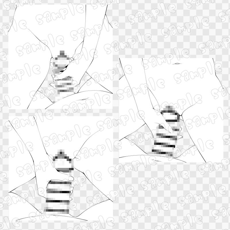 線画素材集［手］95 - サンプル画像 2