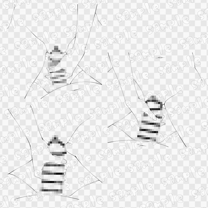 線画素材集［手］95 - サンプル画像 3