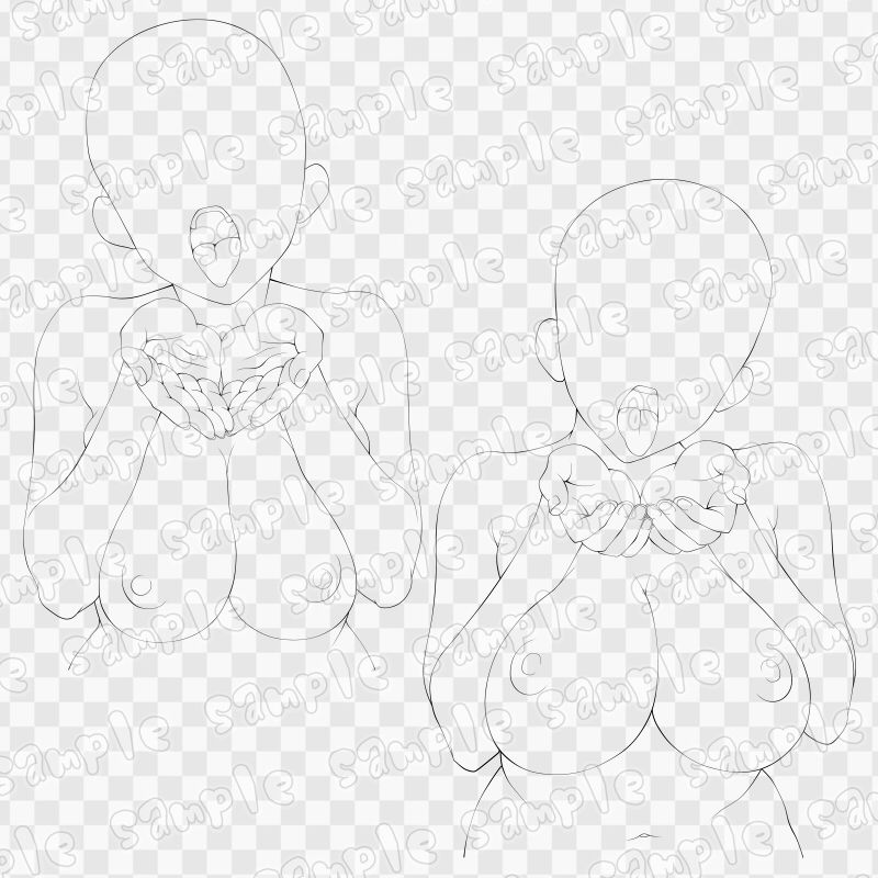 線画素材集［手］97 - サンプル画像 2