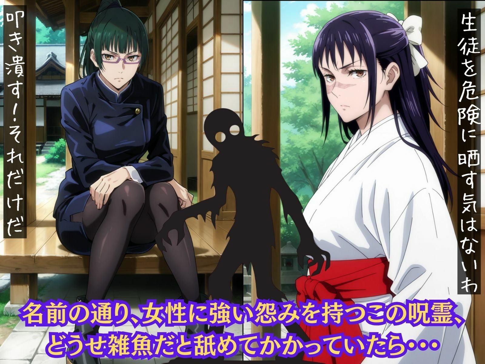 ザコだと舐めてた女嫌い呪霊に、次々とわからせられちゃうヒロインたち  呪術〇戦  編 - サンプル画像 2