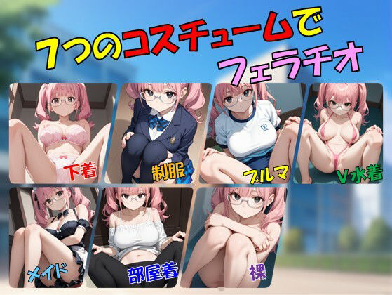 私立吹痴学園性活日記 -桃髪メガネちゃん フェラチオ編- - サンプル画像 1