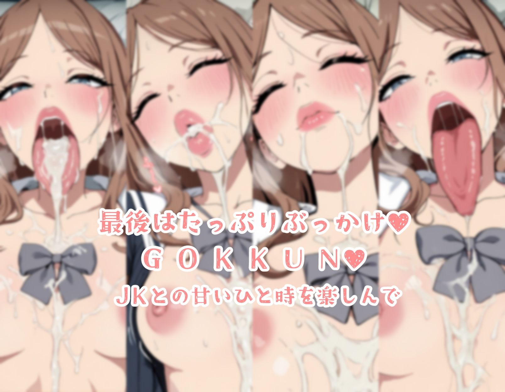 JKのちんキスがぬるぬるで気持ちよすぎた件 - サンプル画像 10