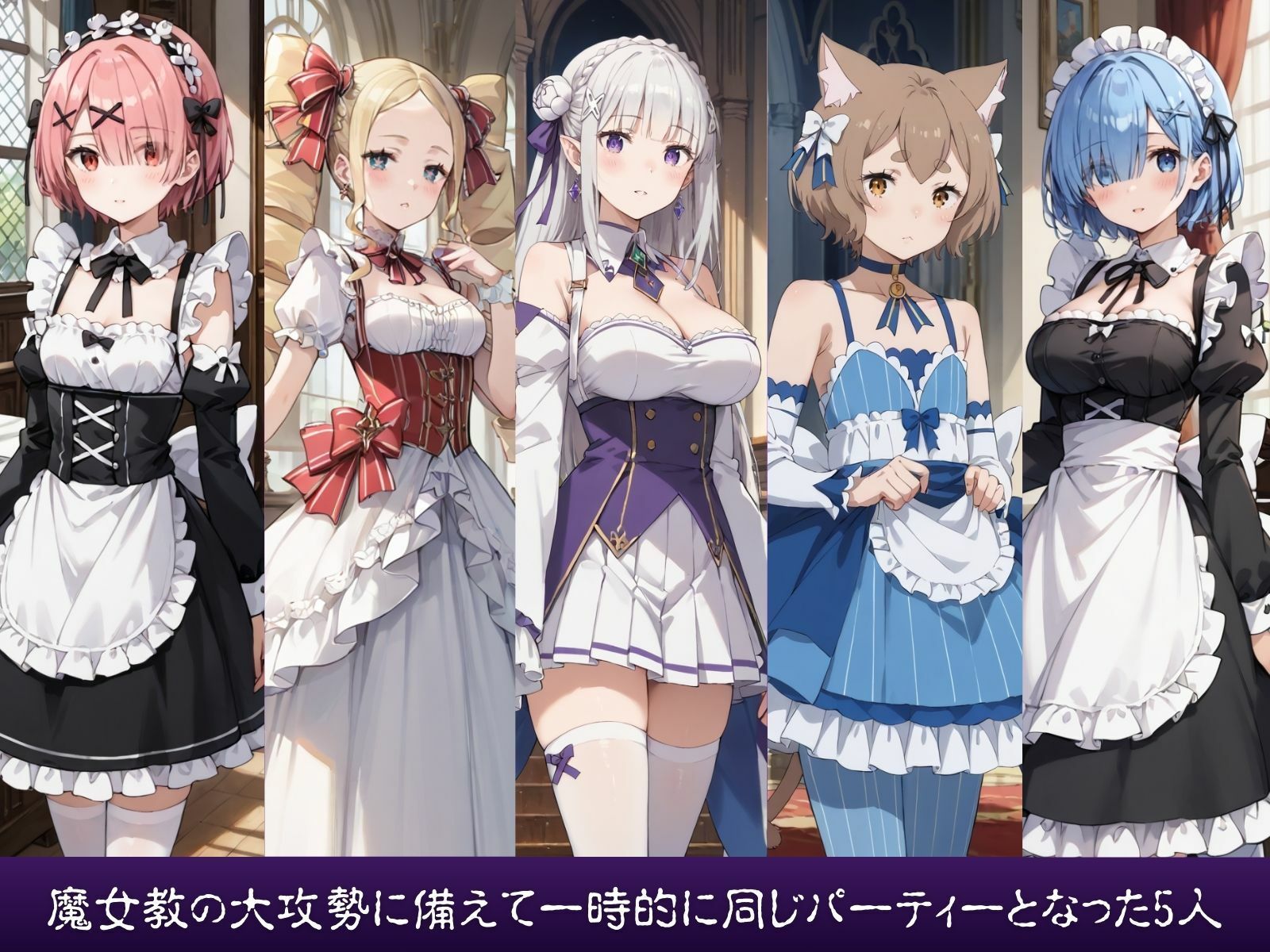 わからせ調教トラップに堕ちた異世界美少女  リゼロ編 - サンプル画像 1