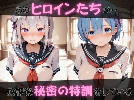【リ●ロ】放課後ヒロインズエ●リア/レ●/ラ●編 - サンプル画像 1