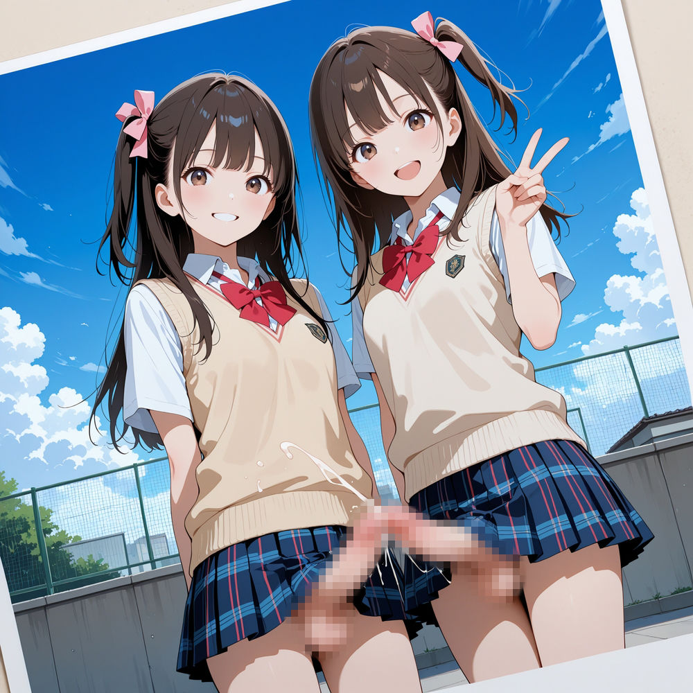 触ってないのに勝手に出ちゃう！ふたなり娘ノーハンド射精 Vol.2 - サンプル画像 1