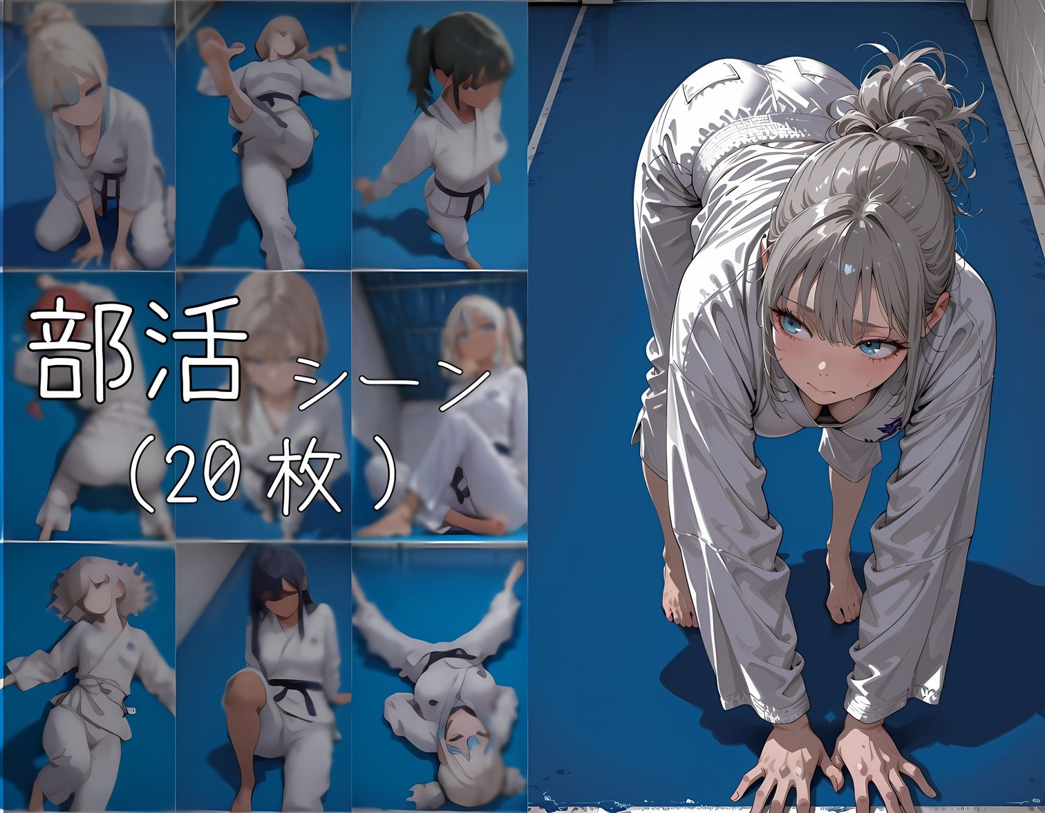 道着の下の柔肌 柔道部 - サンプル画像 3