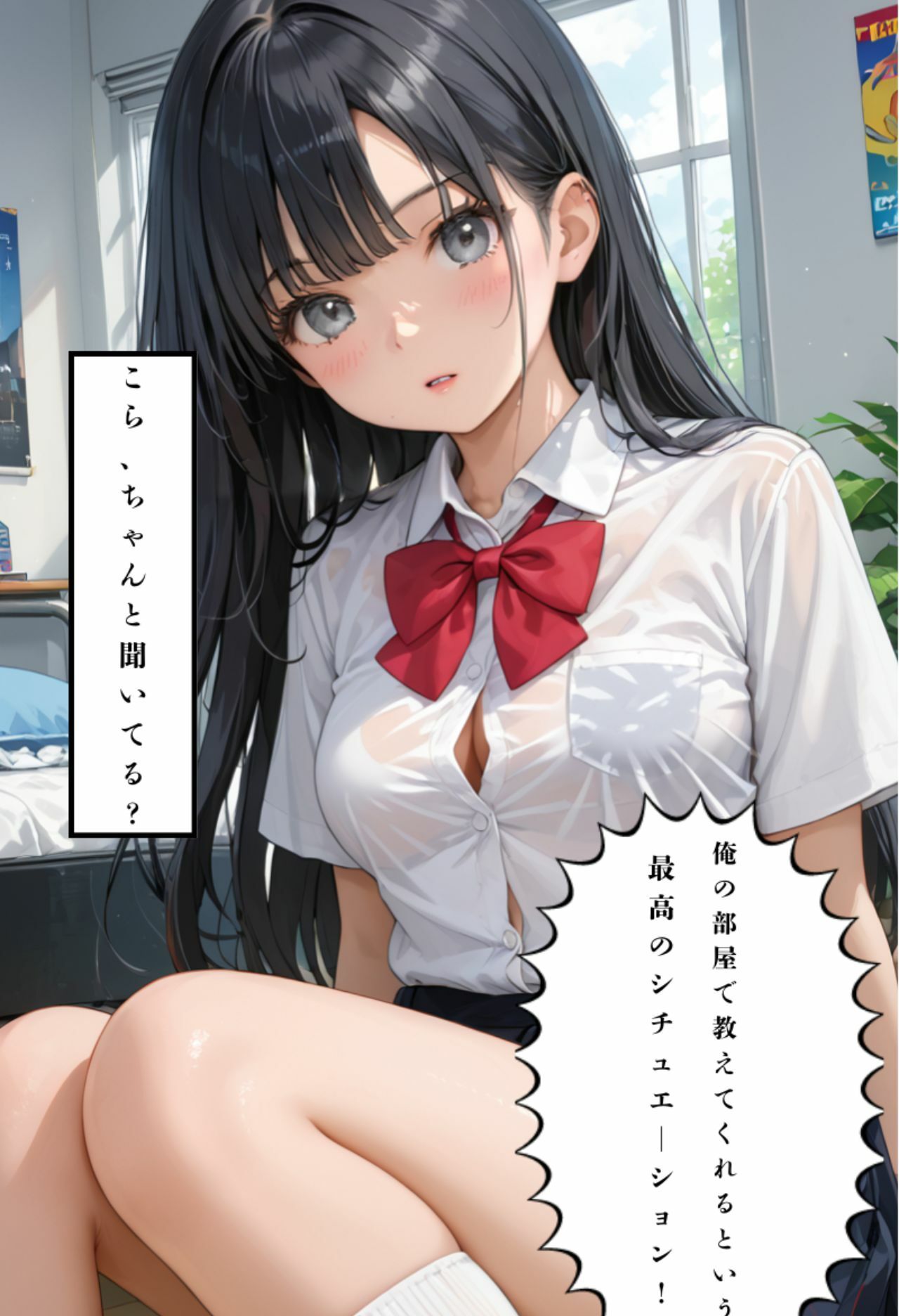 いつも気の強い同級生が家に来た、可愛すぎて我慢できず…… - サンプル画像 3