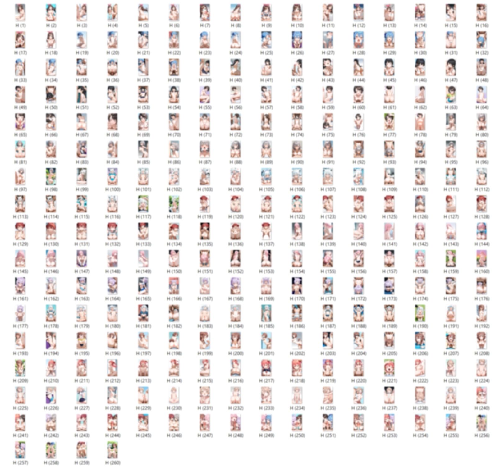 【男性器あり】13キャラ イラスト集 （500枚） - サンプル画像 2
