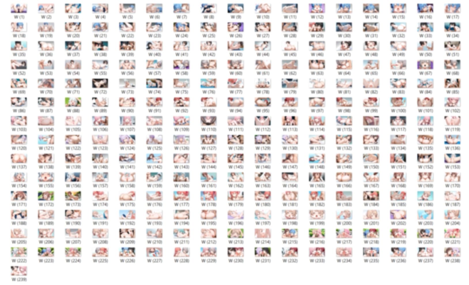 【男性器あり】13キャラ イラスト集 （500枚） - サンプル画像 3