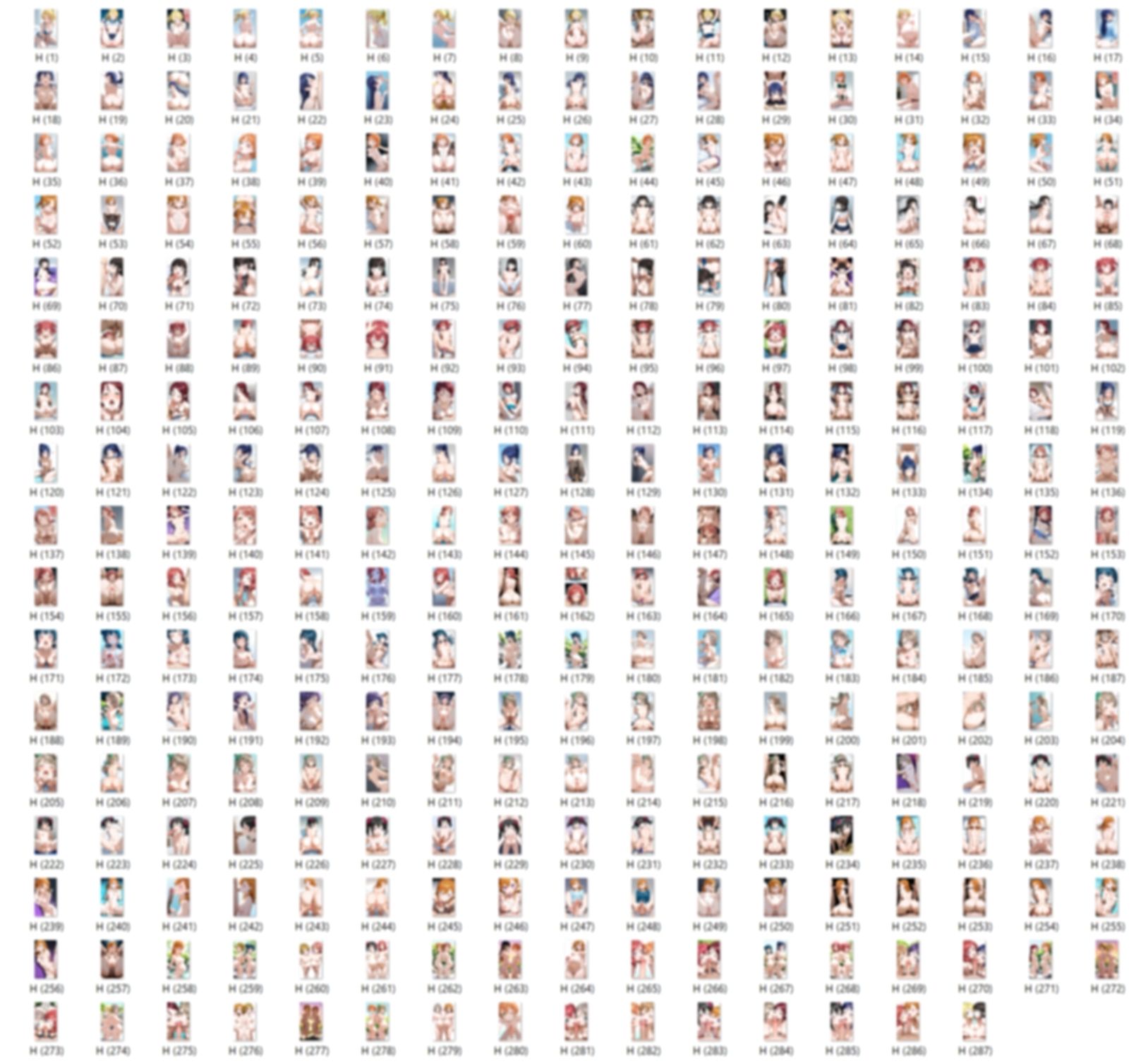 【男性器あり】16キャラ イラスト集 （500枚） - サンプル画像 2