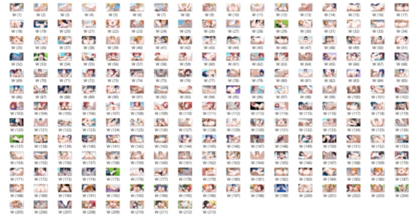 【男性器あり】16キャラ イラスト集 （500枚） - サンプル画像 3