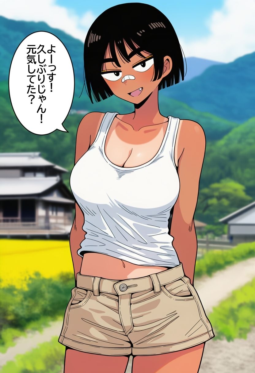 ボーイッシュ褐色陸上女子に無責任中出ししまくって孕ませるまで。 - サンプル画像 1