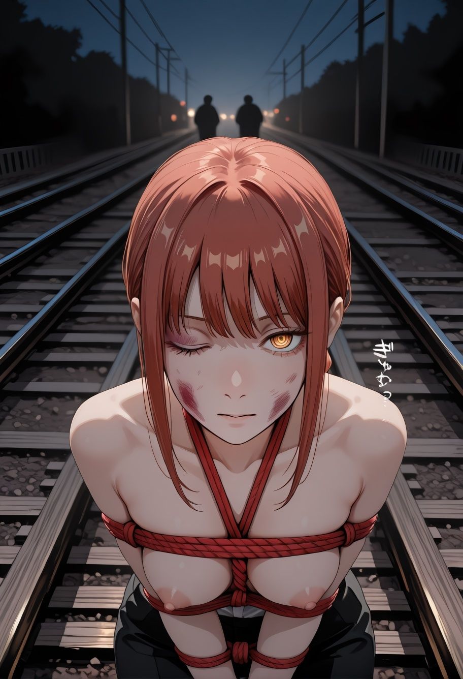 チェン？？ーマンパロディマ？？マ電車凌●！痴●拘束線路絶頂ぶっかけ連続イキシチュエーションCG集99枚 - サンプル画像 4