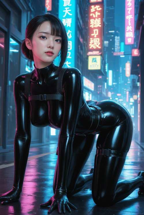 サイバーパンクな世界 - サンプル画像 1