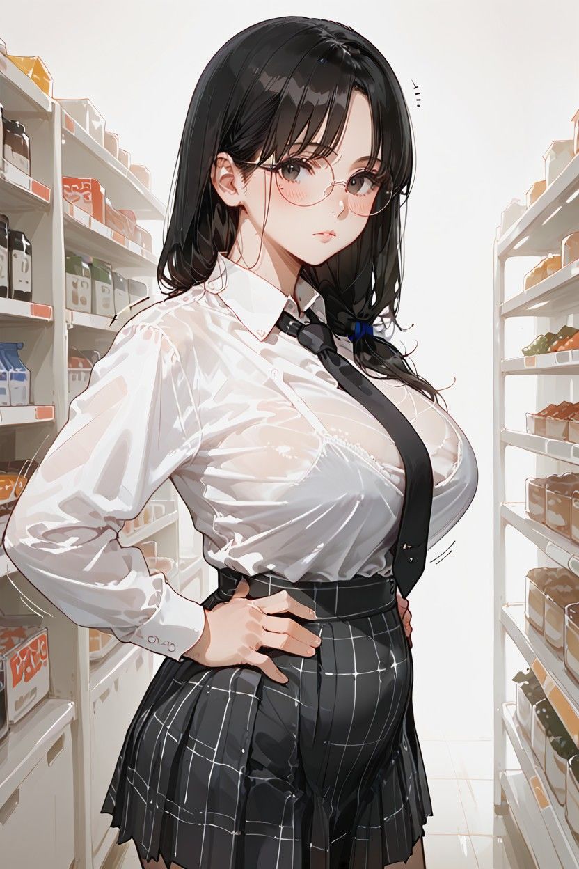 幼馴染委員長が彼女になったら、意外と大胆だった件（生成プロンプト同梱） - サンプル画像 2